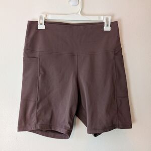 Danskin Brown Bicycle Athletic Shorts Size Large